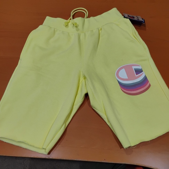 Champion Men's Puff C Reverse Weave Cut-Off Shorts 10" - Picture 2 of 8